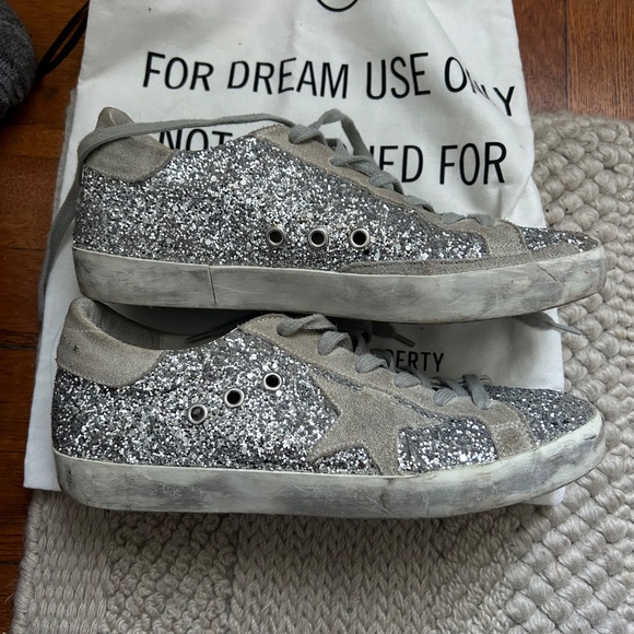 Golden Goose silver glitter sneakers - Picture 3 of 6
